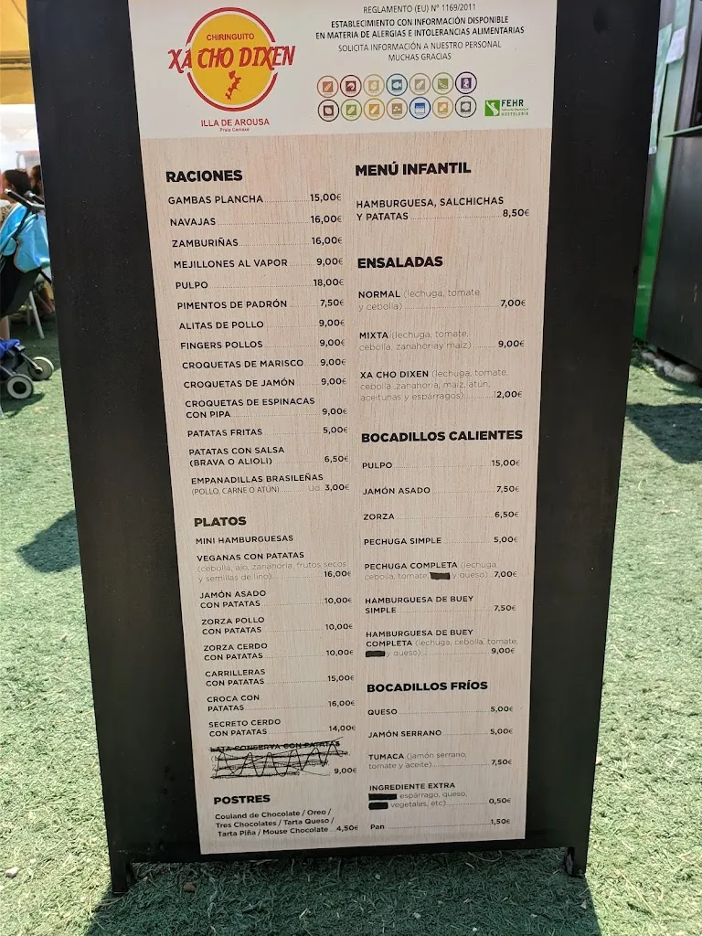 Menu_Chiringo Xa Cho Dixen_Illa de Arousa A_image_1