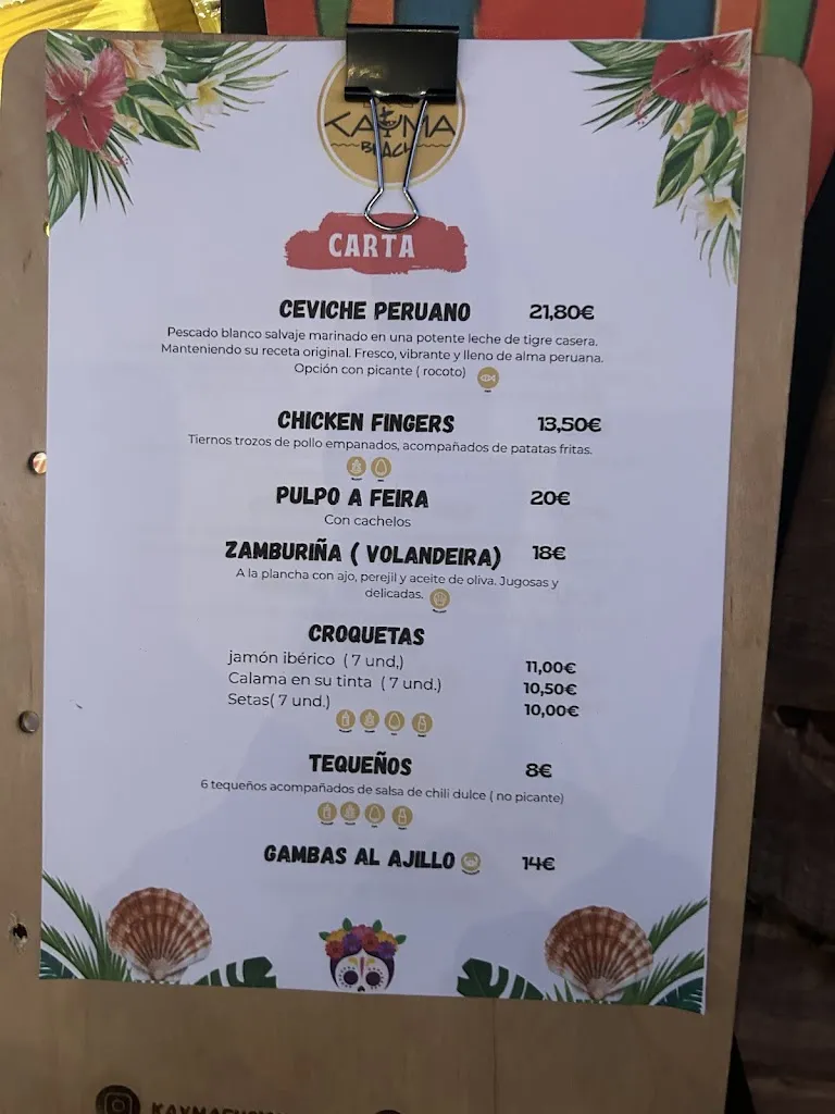 Menu_Kayma Beach Club_Illa de Arousa A_immagine_3
