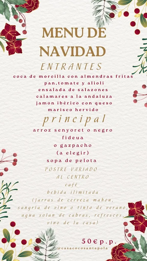 Menu_Restaurante Casa Coco_Santa Pola_immagine_3
