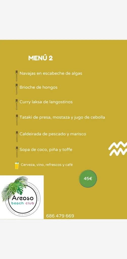 Menu_Areoso Beach Club-Illa de Arousa kayak_Illa de Arousa A_image_4