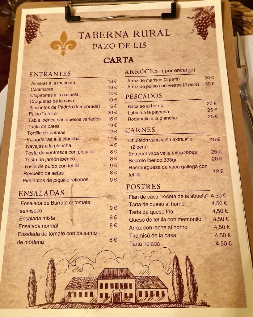 Menu_Pazo de Lis Taberna Rural_Meaño_image_2