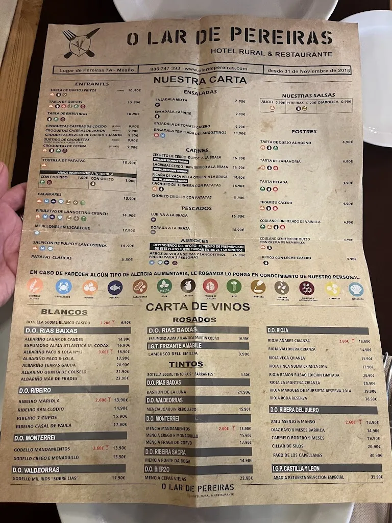 Menu_O Lar de Pereiras_Meaño_image_1