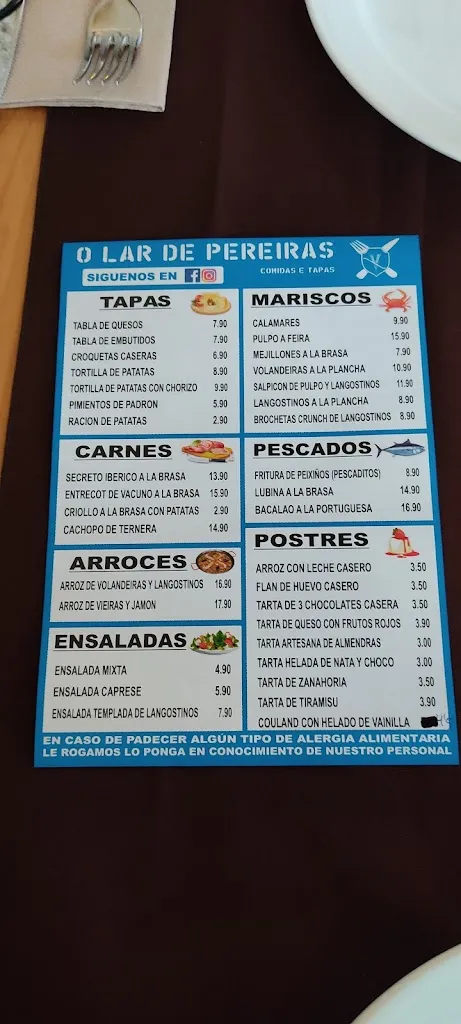 Menu_O Lar de Pereiras_Meaño_image_4