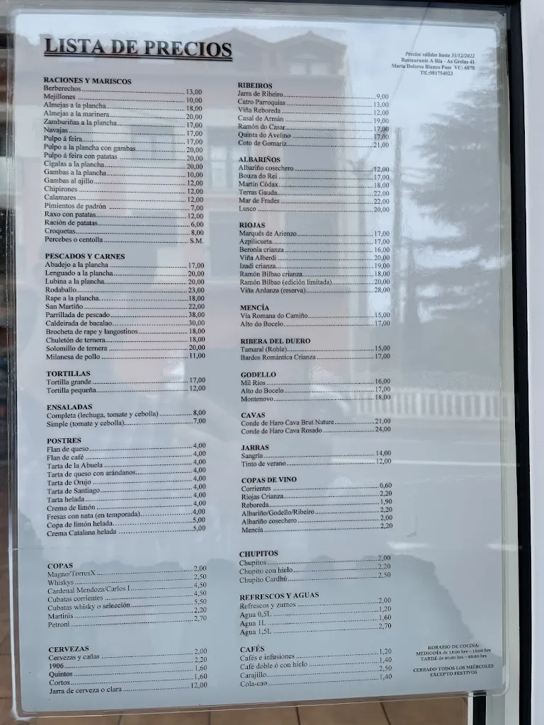 Menu_Bar A Ría_Cabana de Bergantiños_image_1