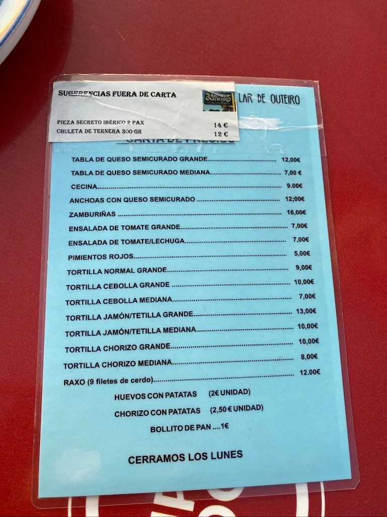 Menu_O Lar do Outeiro - A de Quinteiro_Meaño_image_1