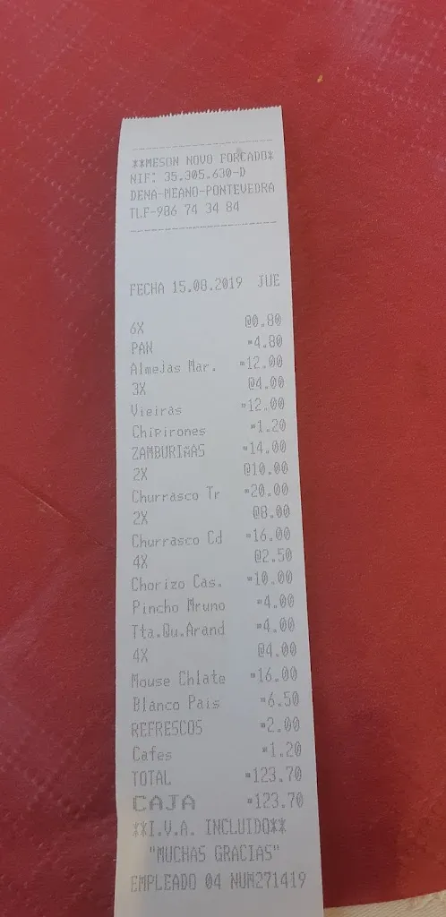 Debianne B._Restaurante Novo Forcado_Meaño_review