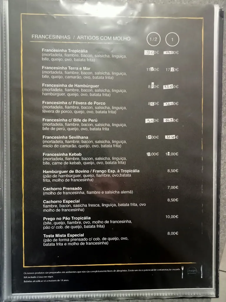 Menu_Onda Tropicália_Gondomar_immagine_1