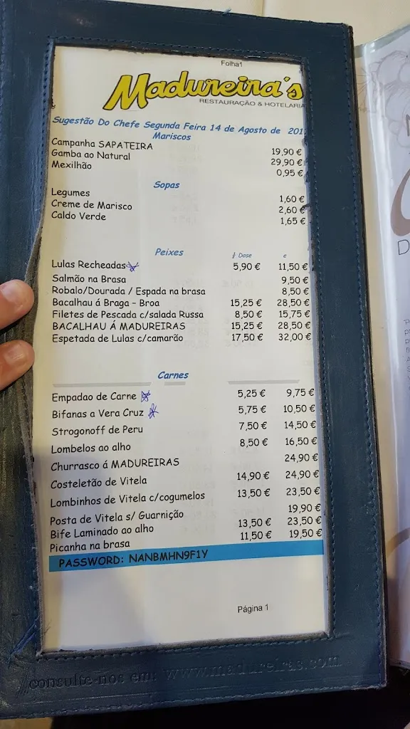 Menu_Madureira's Vera Cruz_Gondomar_image_2