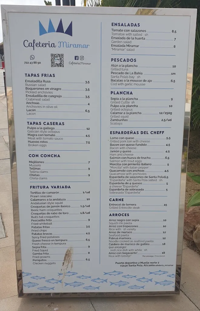 Menu_Restaurante Miramar Santa Pola | Alicante_Santa Pola_image_2