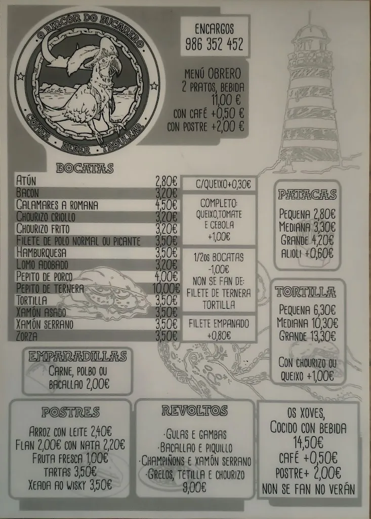 Menu_Bar O Rincón do Bucanero_Gondomar_image_2