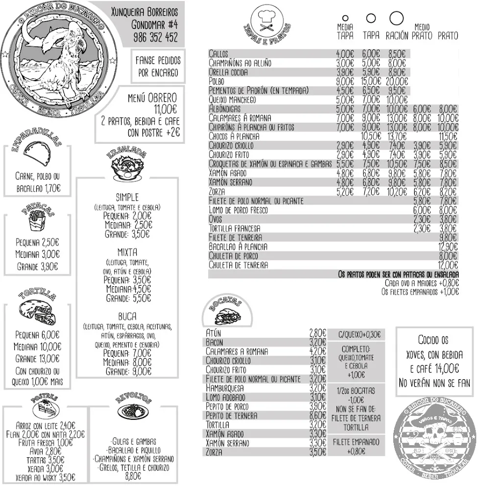 Menu_Bar O Rincón do Bucanero_Gondomar_image_3