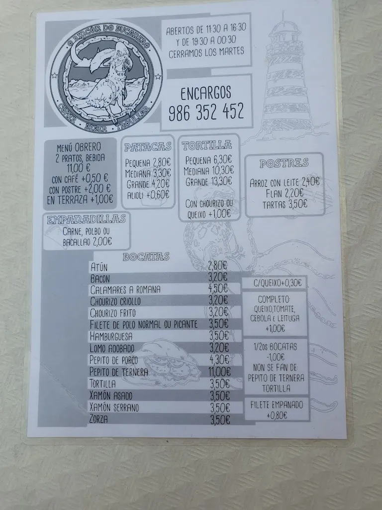 Menu_Bar O Rincón do Bucanero_Gondomar_image_4