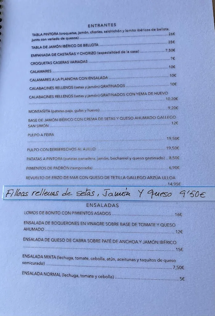 Menu_Casa da Pintora_O Rosal_image_1