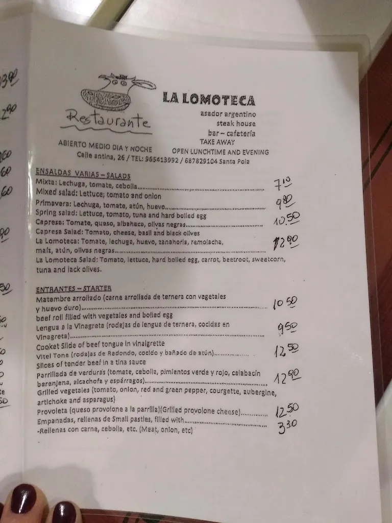 Menu_Restaurante Argentino La Lomoteca_Santa Pola_image_2