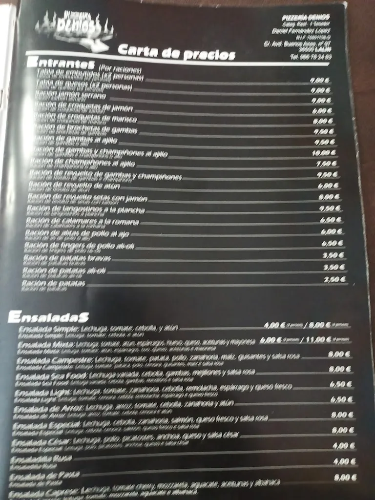 Menu_Restaurante Denios Pizzaría_Lalín_image_2