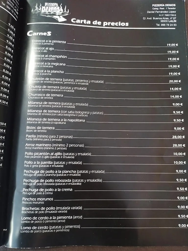 Menu_Restaurante Denios Pizzaría_Lalín_image_4