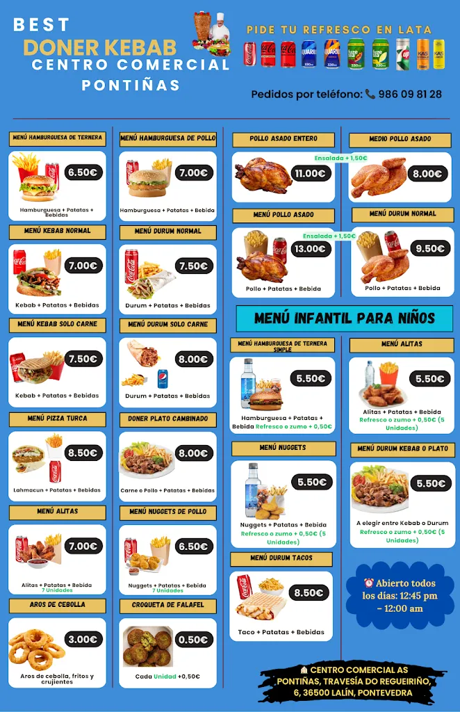 Menu_BEST DONER KEBAB CENTRO COMERCIAL PONTIÑAS_Lalín_image_2