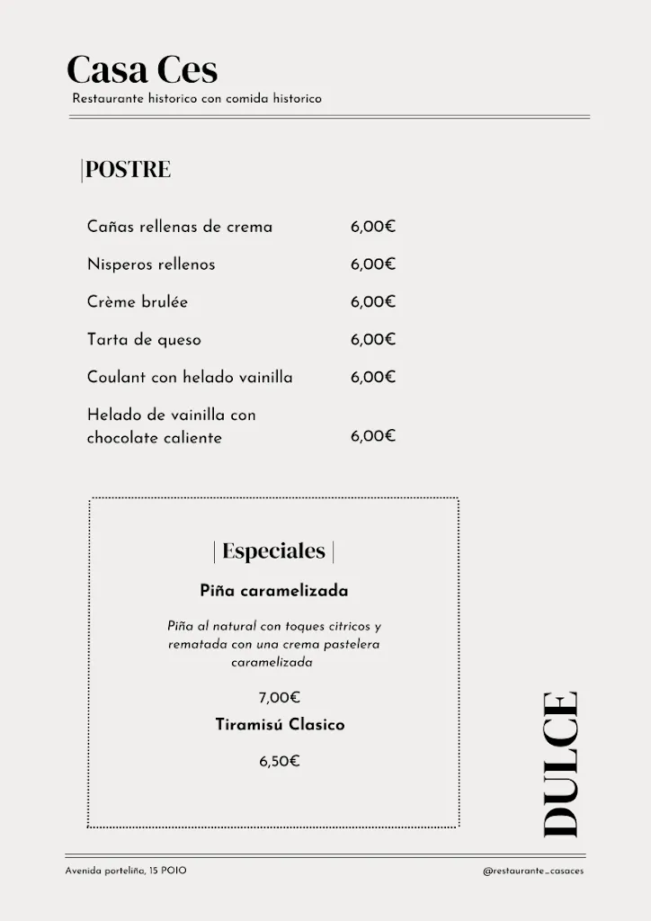 Menu_Restaurante Casa Ces_Poio_immagine_2
