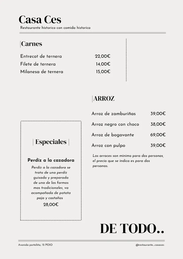 Menu_Restaurante Casa Ces_Poio_immagine_3