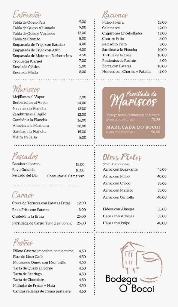Menu_Restaurante O Bocoi_Poio_immagine_1