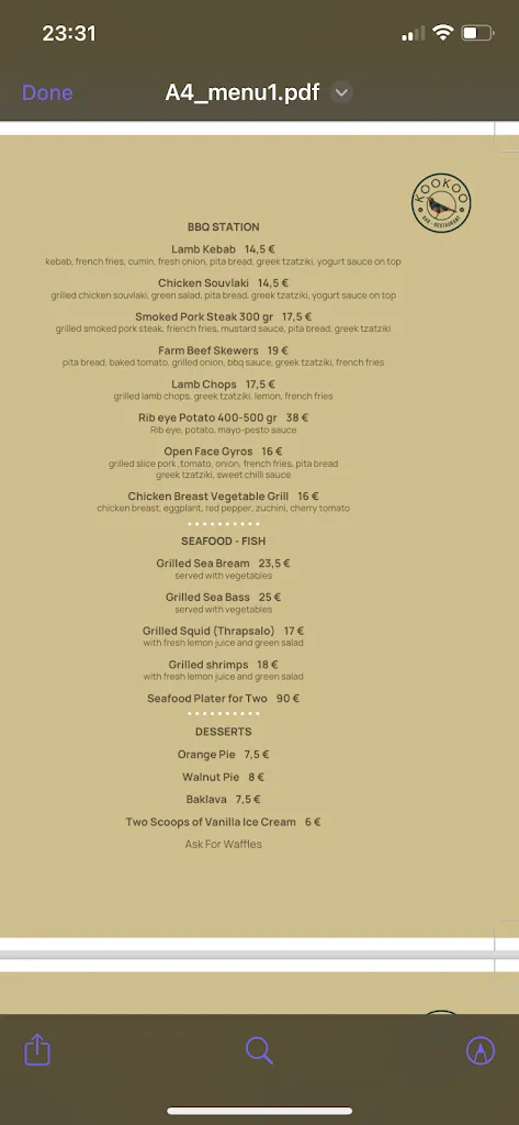 Menu_KooKoo Bar Restaurant Rooftop_Oia_image_2