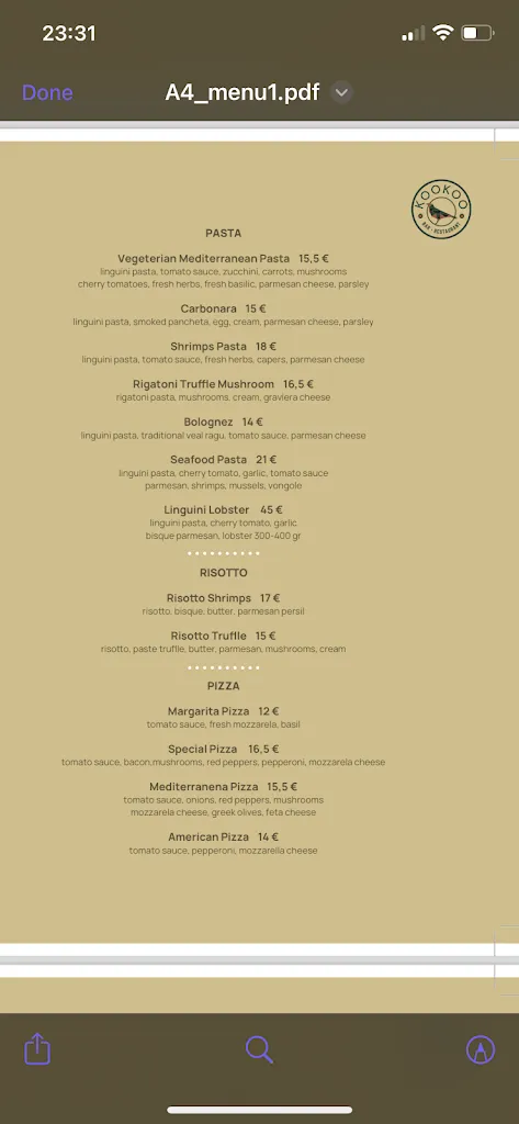 Menu_KooKoo Bar Restaurant Rooftop_Oia_image_3