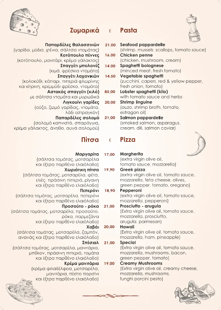 Menu_Four Winds Restaurant_Oia_image_1