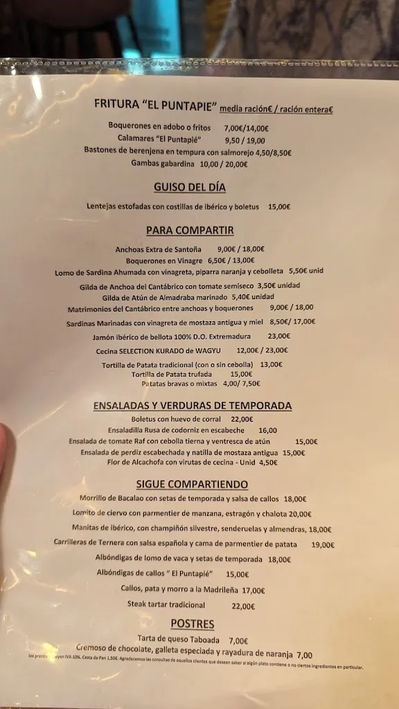 Menu_El Puntapié Bodegón_Portas_image_2