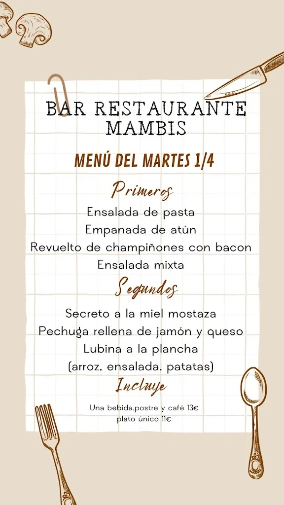 Menu_Bar Restaurante Mambís_Pontecesures_image_2