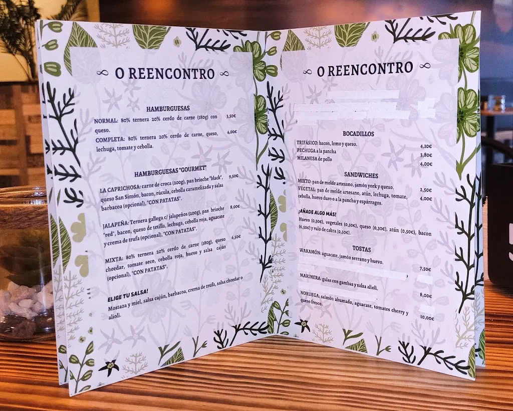 Menu_Cafeteria O Reencontro_Pontecesures_image_1