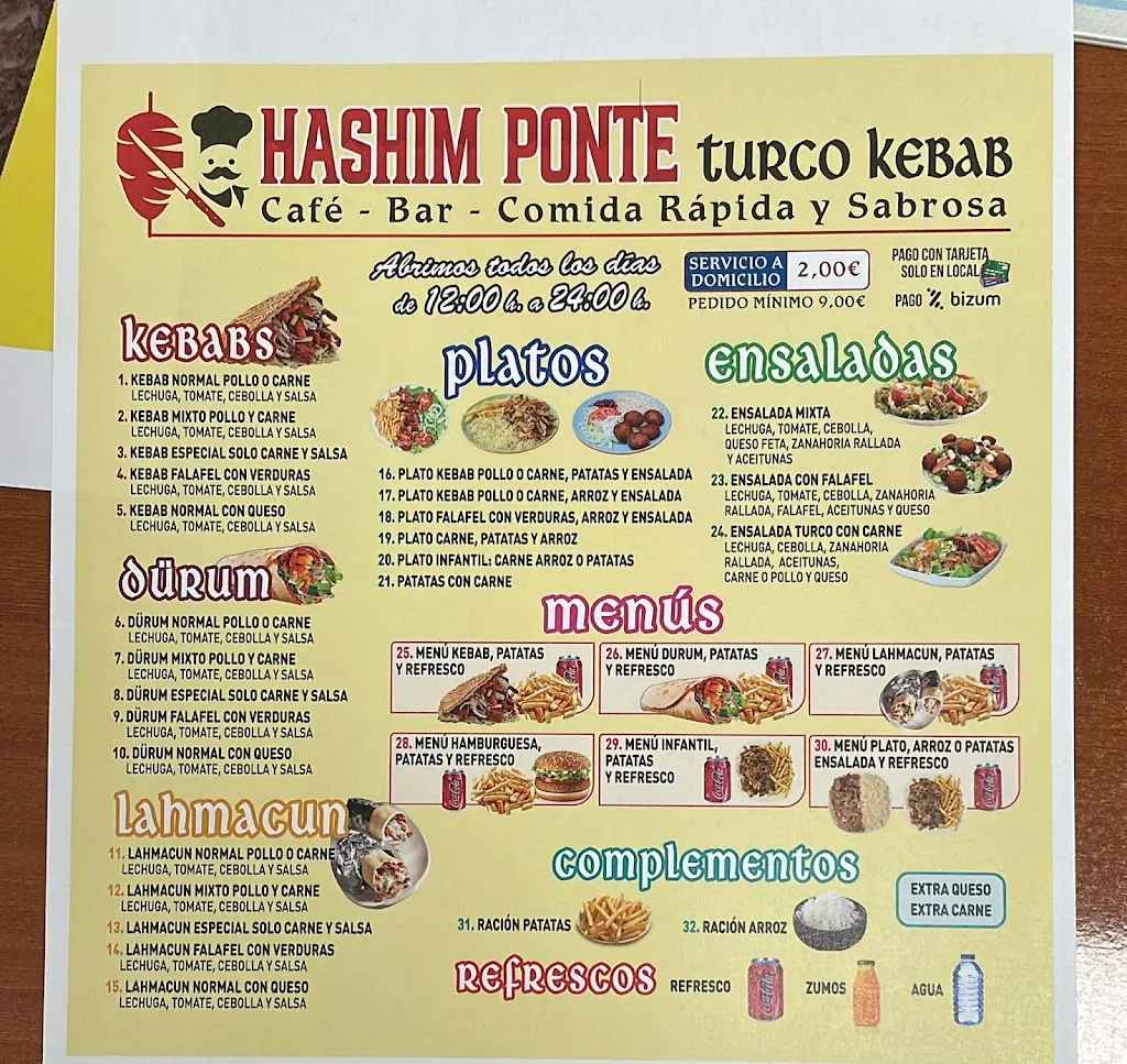 Menu_Hashim ponte kebab_Pontecesures_image_1