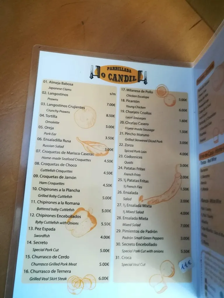 Menu_Bar O Candil_Pontecesures_image_1