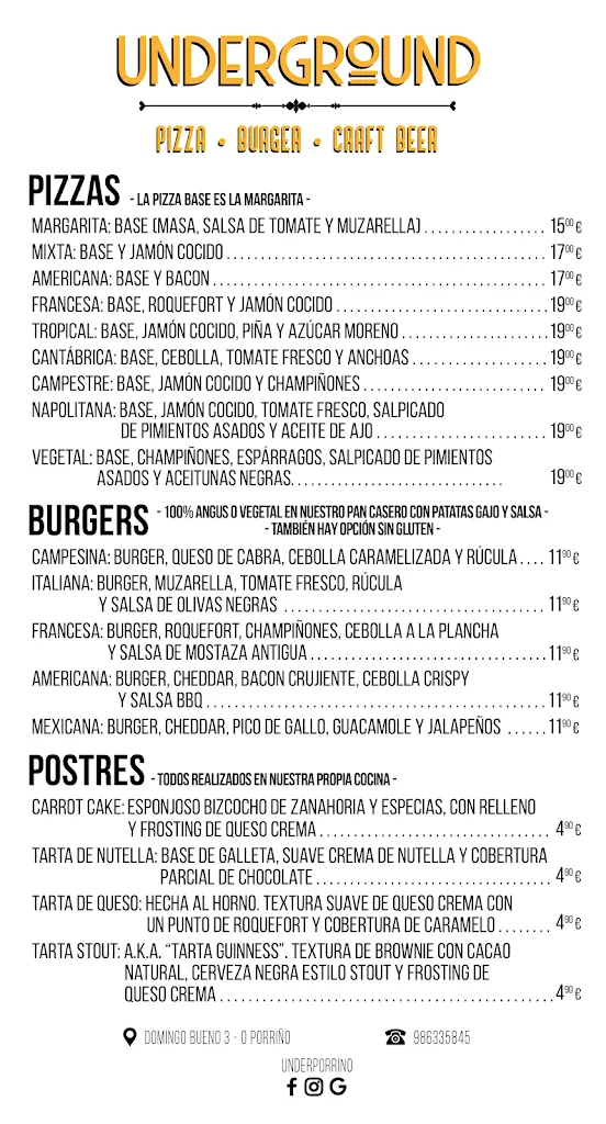 Menu_UNDERGROUND_Porriño O_image_1