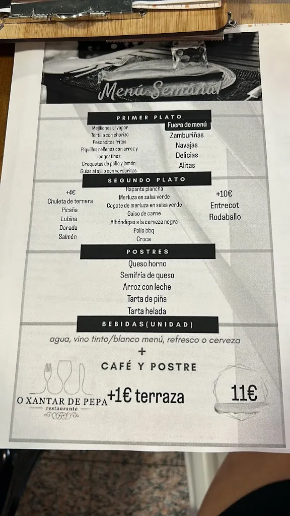 Menu_O Xantar De Pepa_Porriño O_image_3