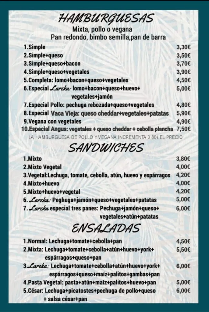 Menu_Cafetería Bocatería Lareka_Ribadumia_image_1