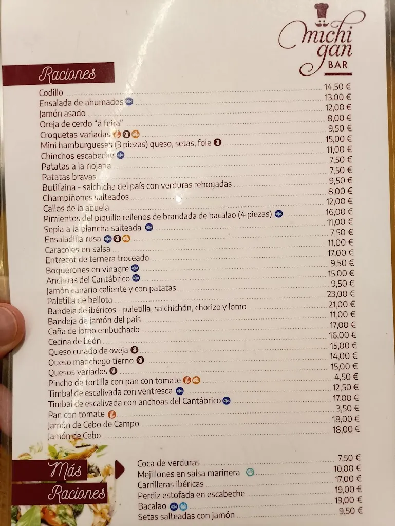 Menü_Bar Michigan_Nigrán_Bild_4