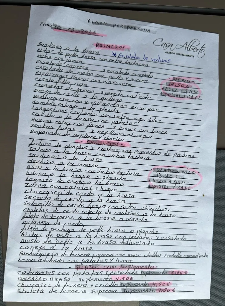 Menu_Casa Alberto Restaurante Asador_Nigrán_image_1