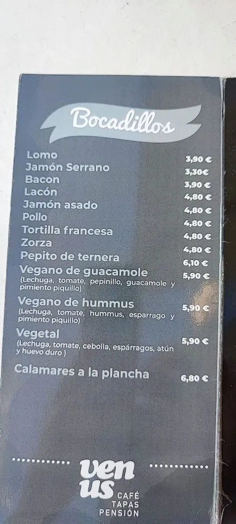Menu_Café Venus_Nigrán_image_3