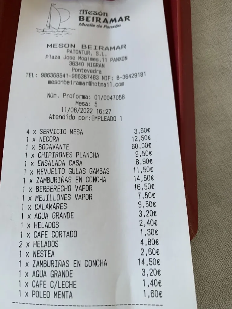 Menu_Restaurante Mesón Beiramar_Nigrán_image_4