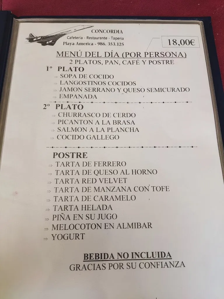 Menu_Restaurante Cafetería Concordia_Nigrán_image_1