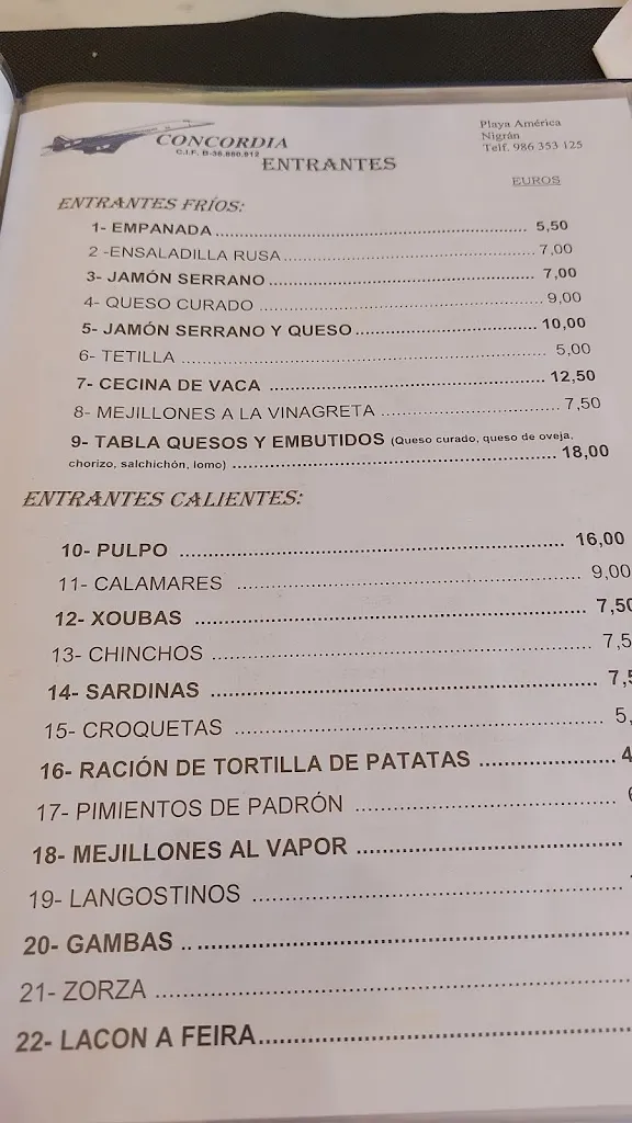 Menu_Restaurante Cafetería Concordia_Nigrán_image_2