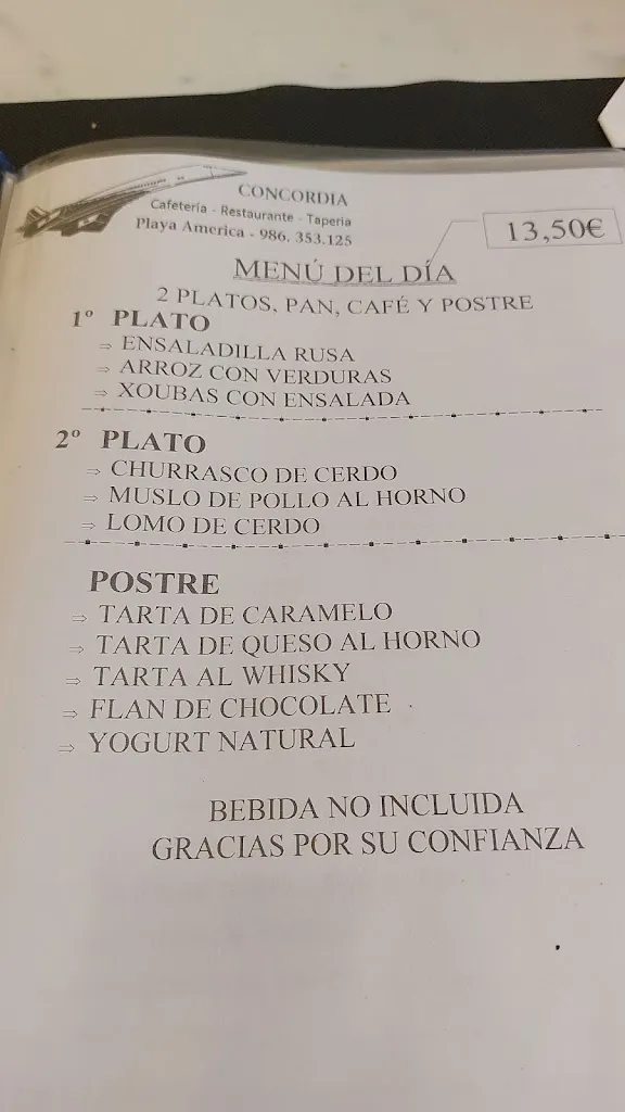 Menu_Restaurante Cafetería Concordia_Nigrán_image_4