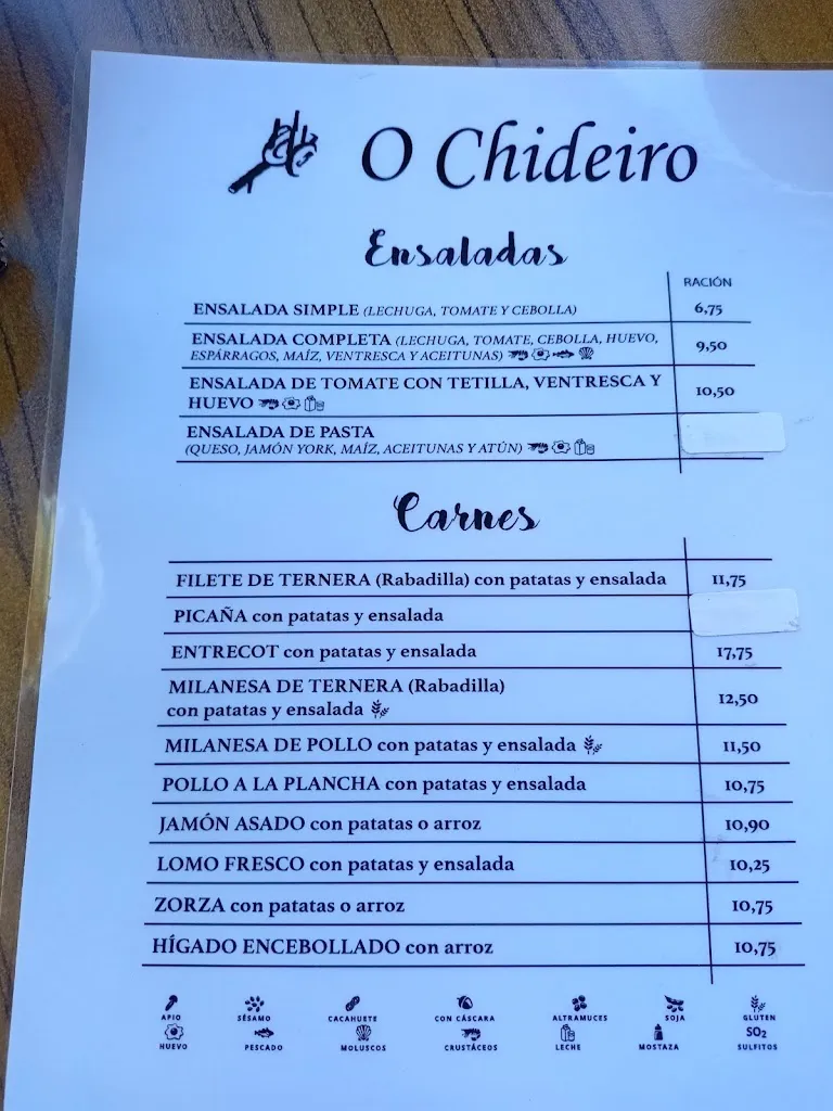 Menu_Tapería O Chideiro_Nigrán_immagine_1