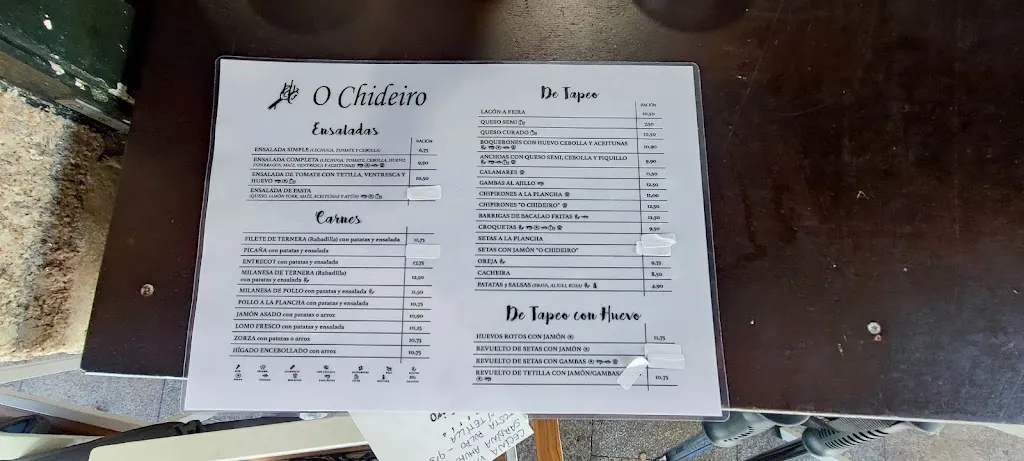 Menu_Tapería O Chideiro_Nigrán_immagine_4