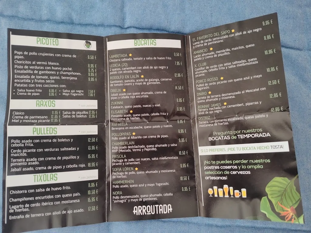 Menu_Arroutada Bocatería Artesanal_Nigrán_immagine_1