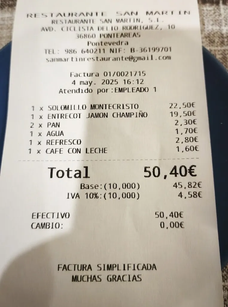 Jose Oyola_Restaurante pizzería San Martin_Ponteareas_review