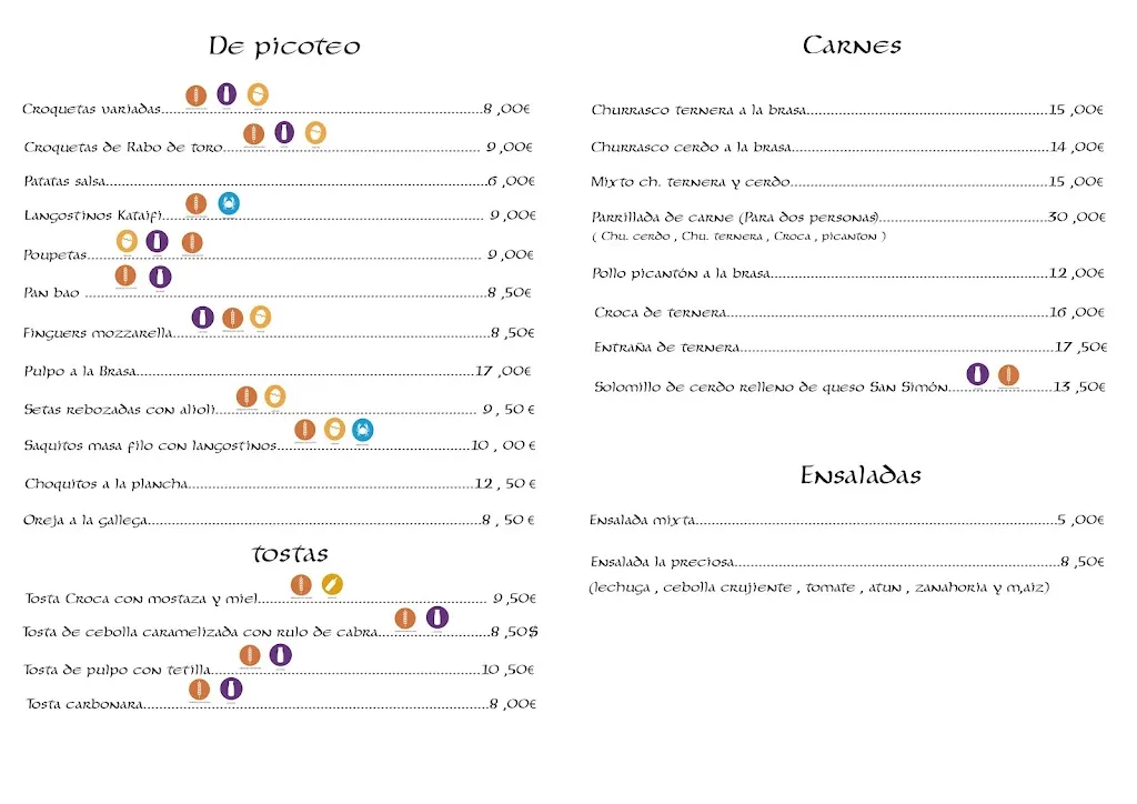 Menu_La Preciosa_Ponteareas_image_1