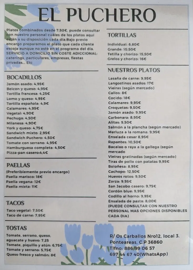 Menu_El Puchero Comidas para llevar_Ponteareas_image_1