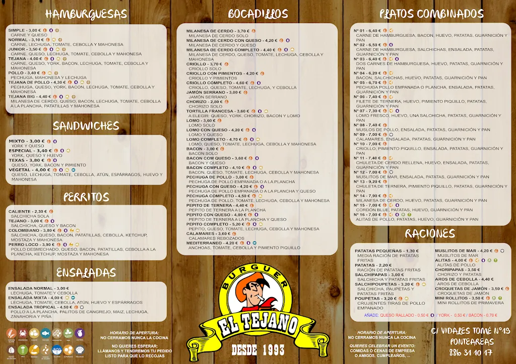 Menu_Hamburguesaría El Tejano_Ponteareas_image_1
