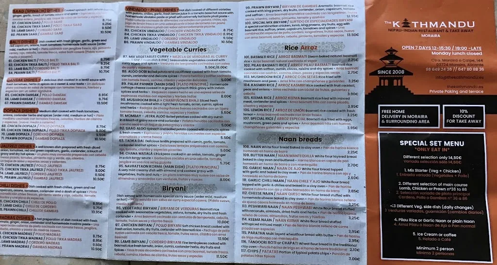 Menu_The Kathmandu_Teulada_image_2